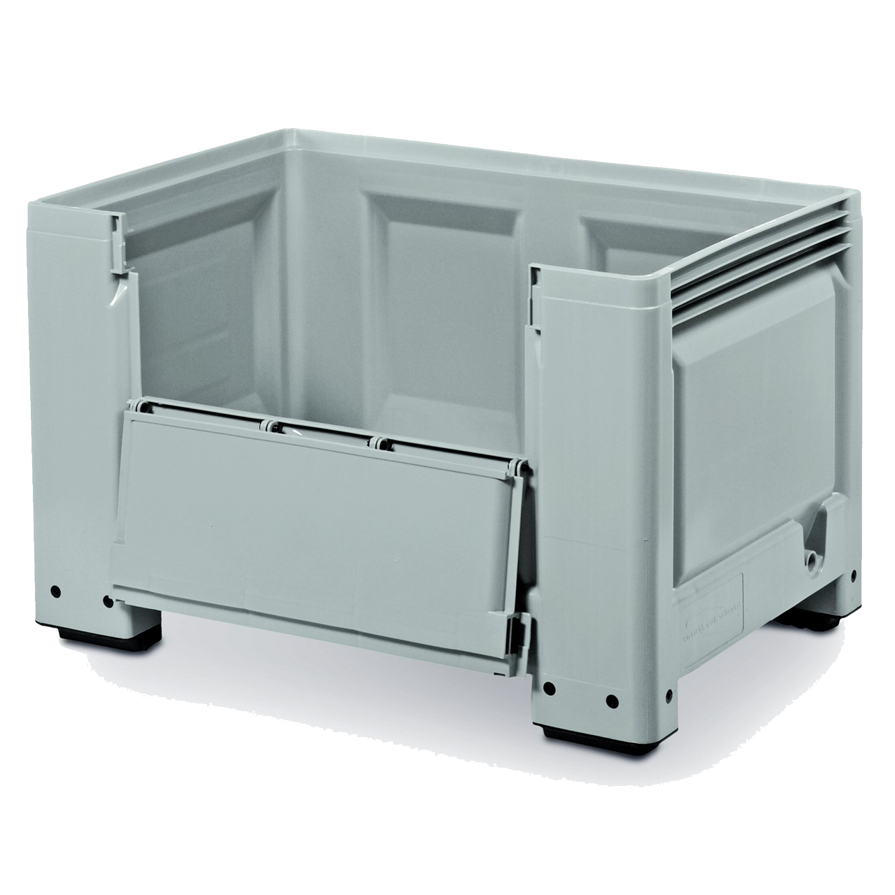 Palot Contenedor sólido con puerta y 4 pies 1200x800x760