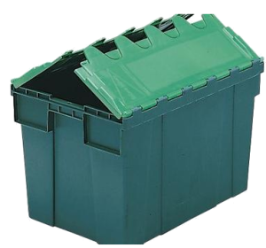 Caja apilable / encajable con tapa integrada 10066