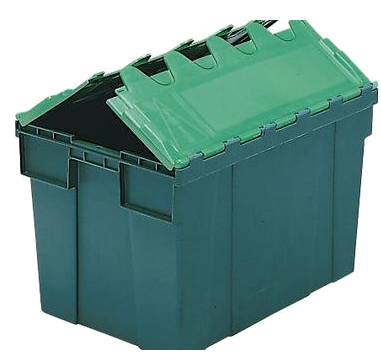 Boîte de rangement empilable / couvercle avec emboîtable intégré 10066