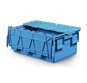 Caja apilable / encajable con tapa integrada 600x400x250
