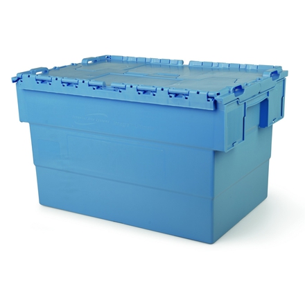 Caja apilable / encajable con tapa integrada 600x396x365