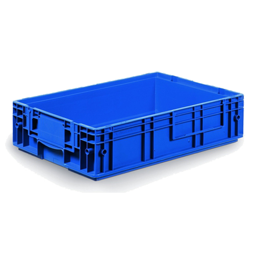 Caisse KLT avec etiquetier intégré et de base lisse