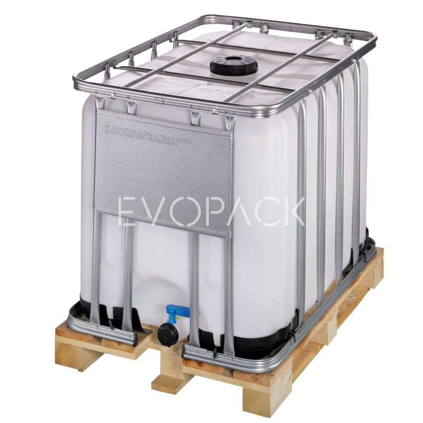 IBC800 Réservoir homologué avec palet de bois