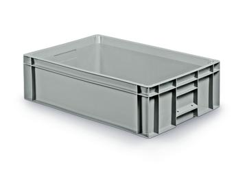 Solid euro container with integrated label holder 600x400x175