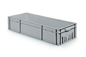 Euro-Contenedor sólido con etiquetero integrado 1000x400x214