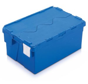 Caja apilable / encajable con tapa integrada 600x400x264