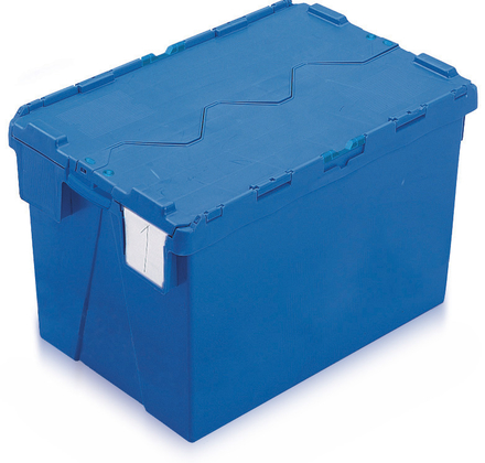 Caja apilable / encajable con tapa integrada 600x400x400