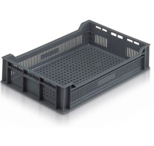 Perforated euro container