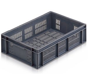 Perforated euro container