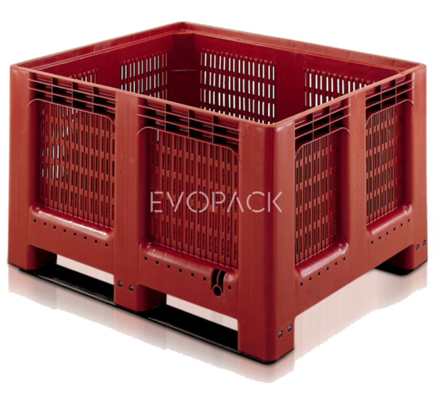 Palot GEOBOX 1200x1000x750 rejillado 2 patines