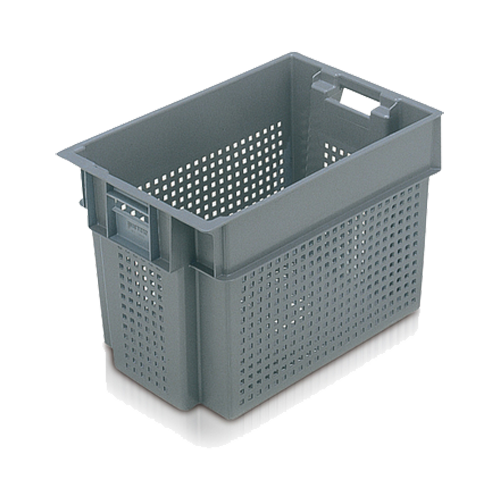 Caja fondo perforado y paredes rejadas 600x400x400