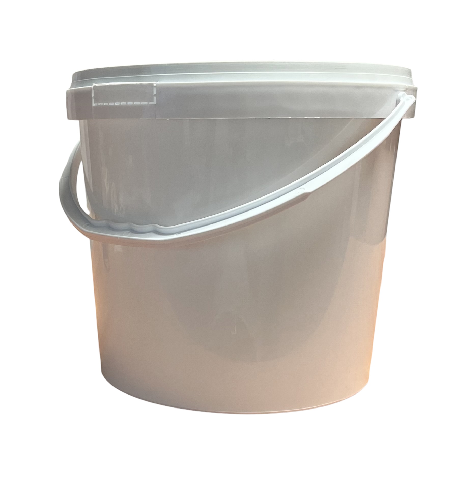 Cubo cilíndrico con tapa y asa de plástico ADR 10.5 litros