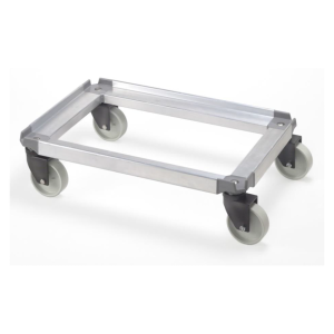 Carro aluminio 800x600 con 4 ruedas giratorias