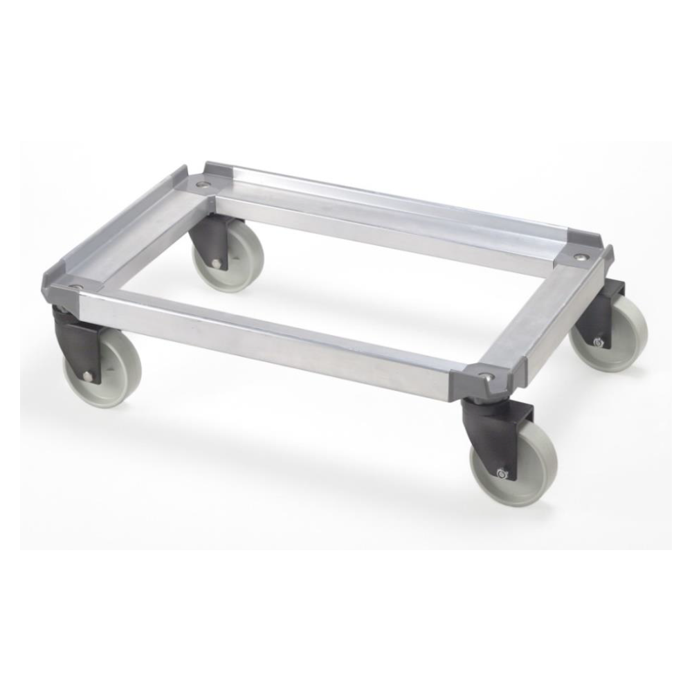 Carro alumini 800x600 amb 4 rodes giratories