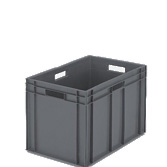 Caja apilable sólida 600x400x412